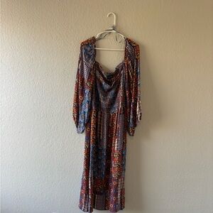 Bohemian Multicolor Maxi Dress by Scoop Brand